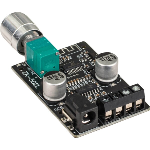 Main product image for 2 x 50W High-Power Bluetooth 5.0 Amplifier Board with On/Off Volume Switch320-6051